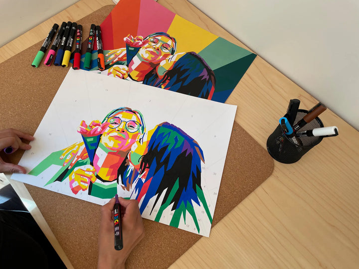 Poster Paint by Numbers - Countless Moments